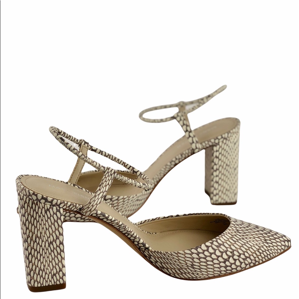Marc Fisher Velise 2 Snake Print Pointed-Toe Pumps